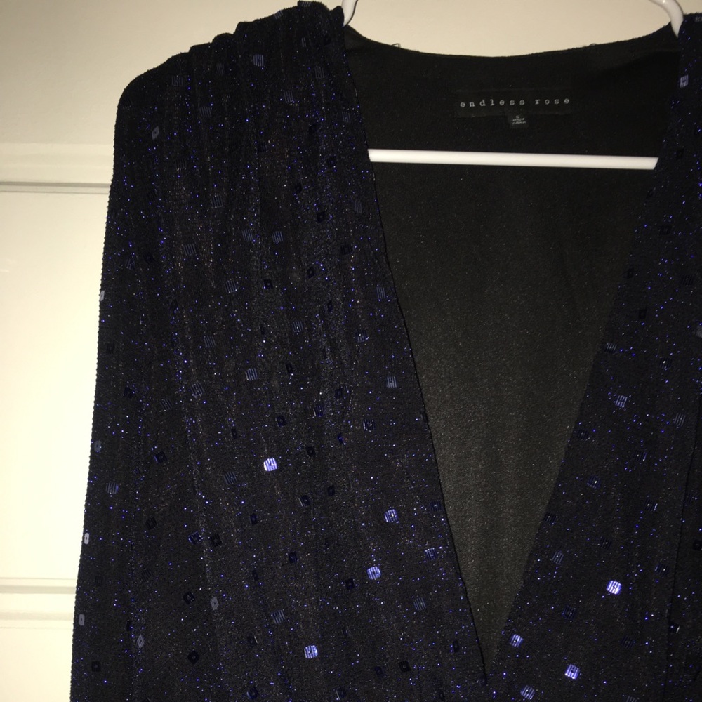 Blue Sequin Jumpsuit